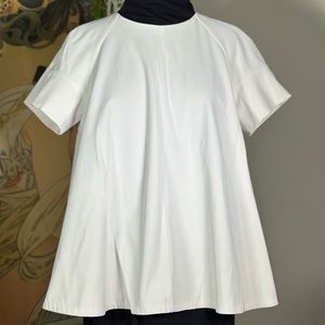 Women’s COS Collection of Style white baby doll zip up top size